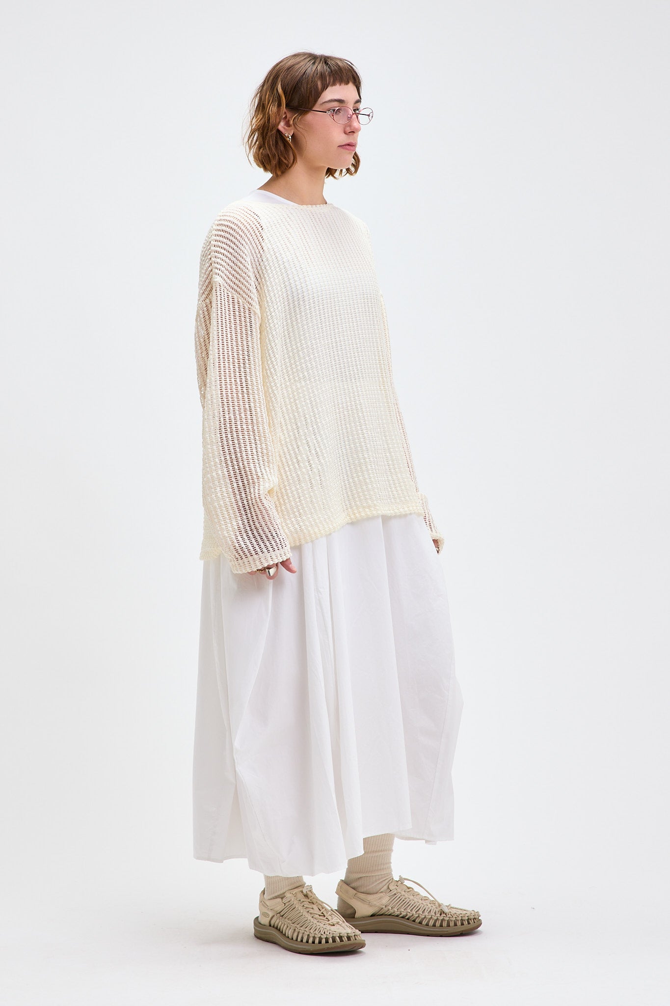T-shirt en mesh à manches longues