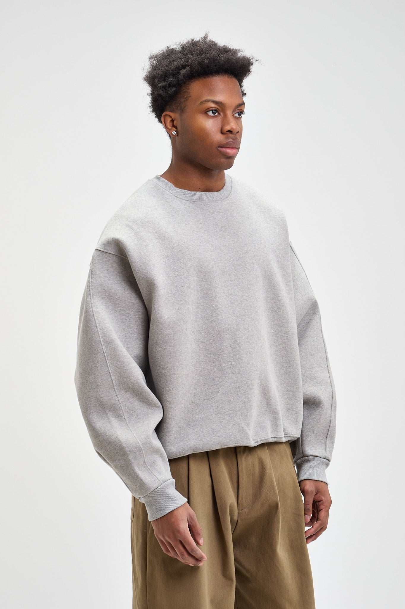 Pull ballon en coton épais