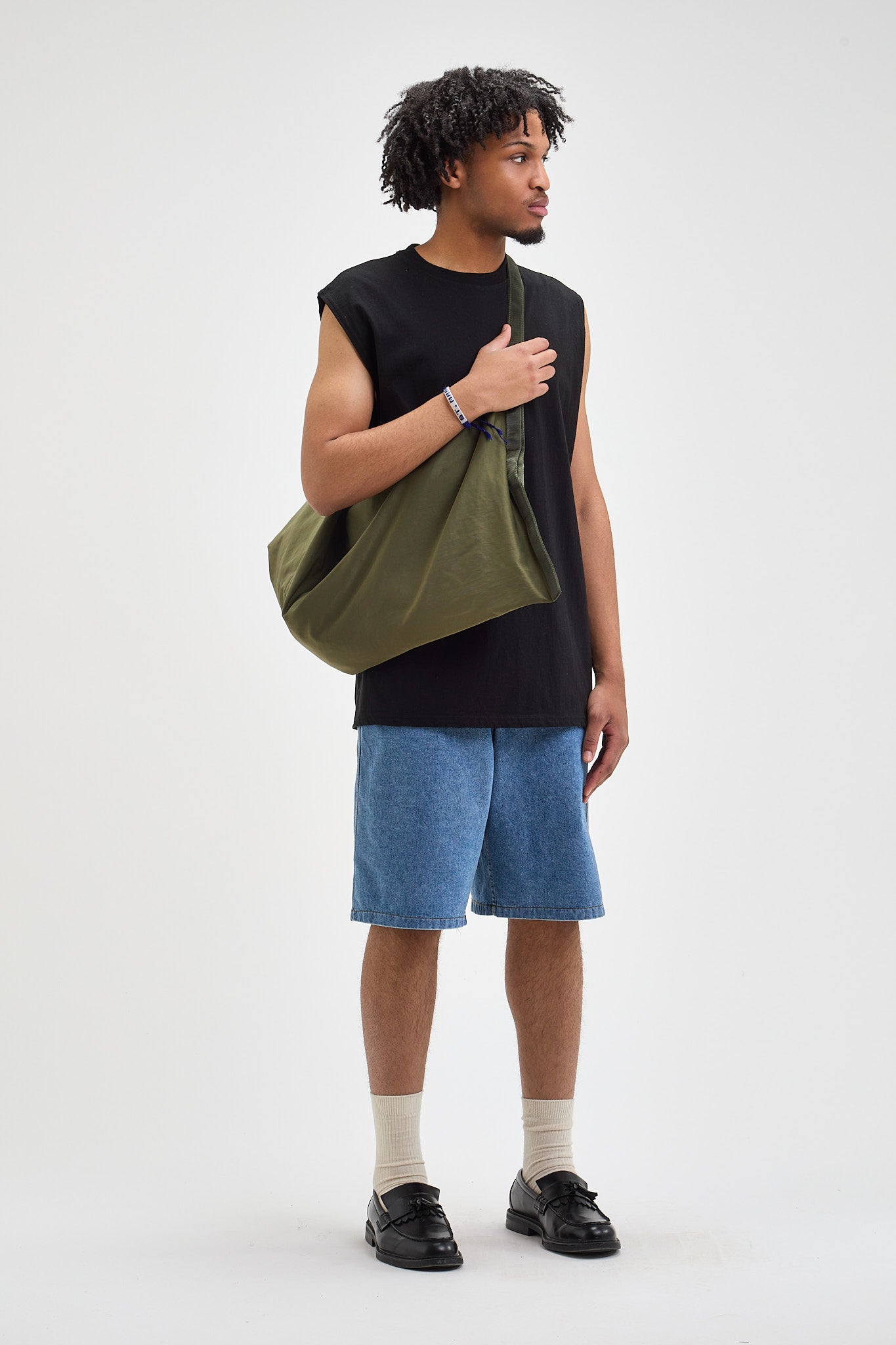 Short ample en denim