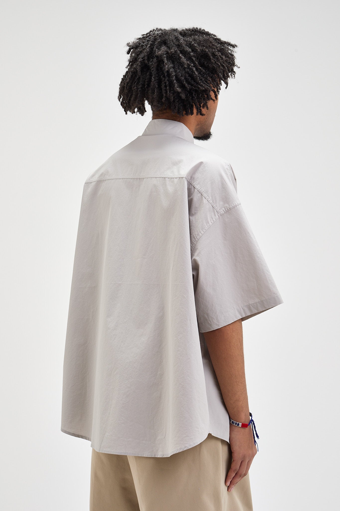 Chemise boxy à demi-manches