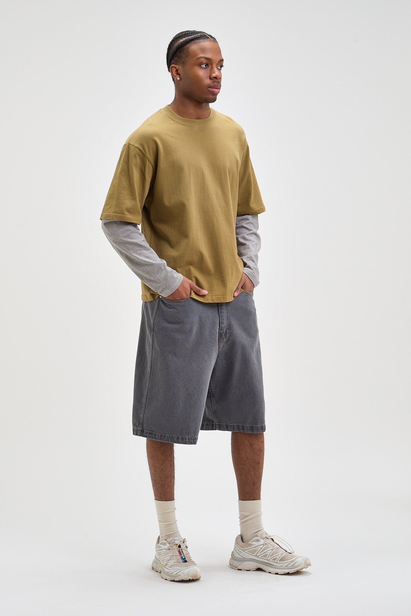 Short ample en denim