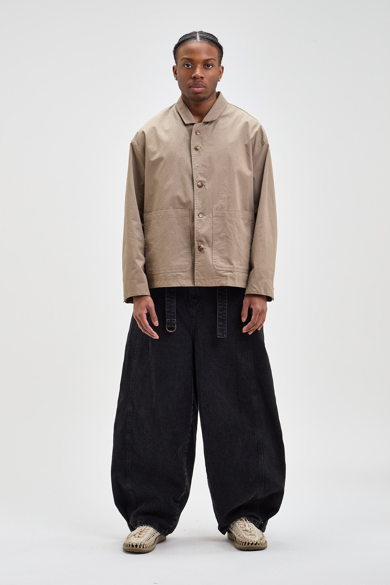 Snap-Hem Balloon Jeans
