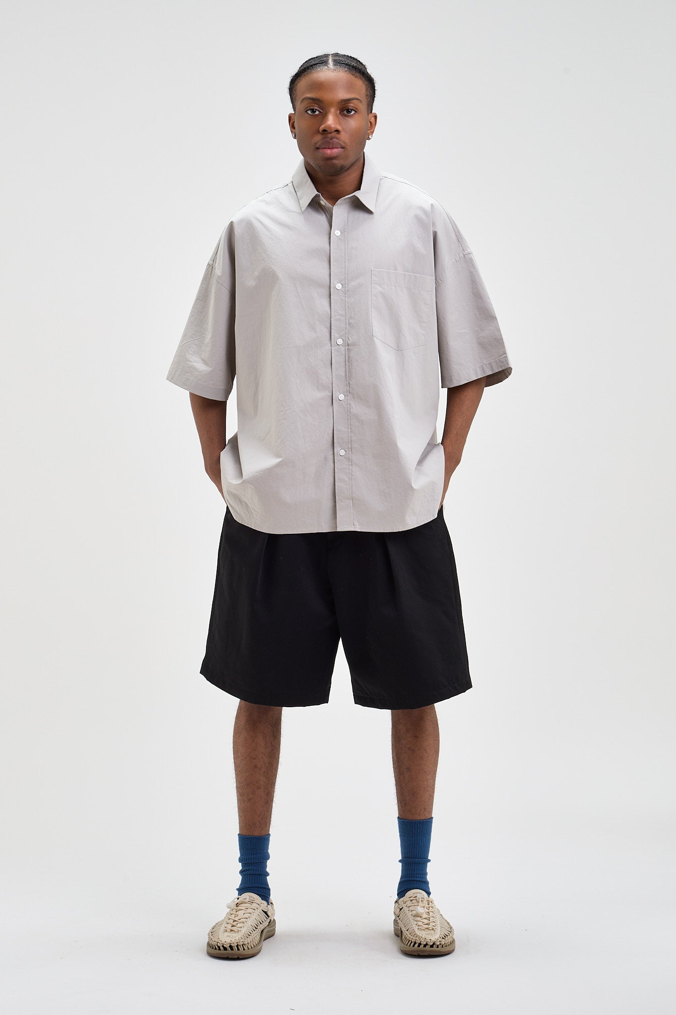 Single Pleated Shorts