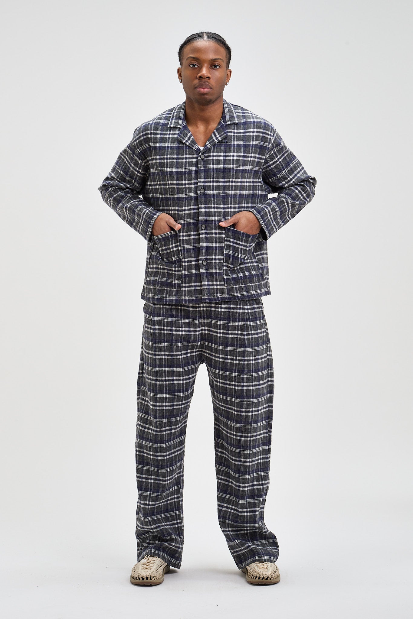 Wrinkle Glencheck Set