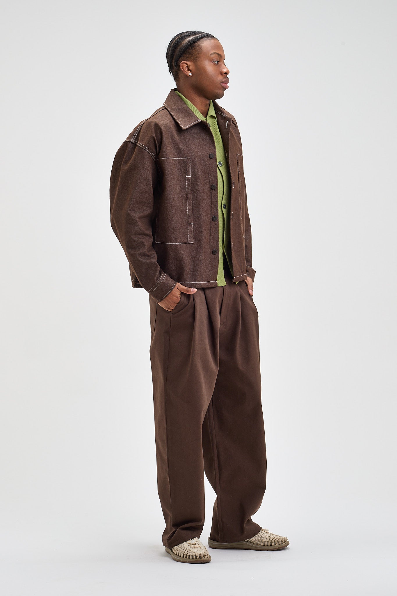 Pleated Cotton Trousers – Newkid Archive