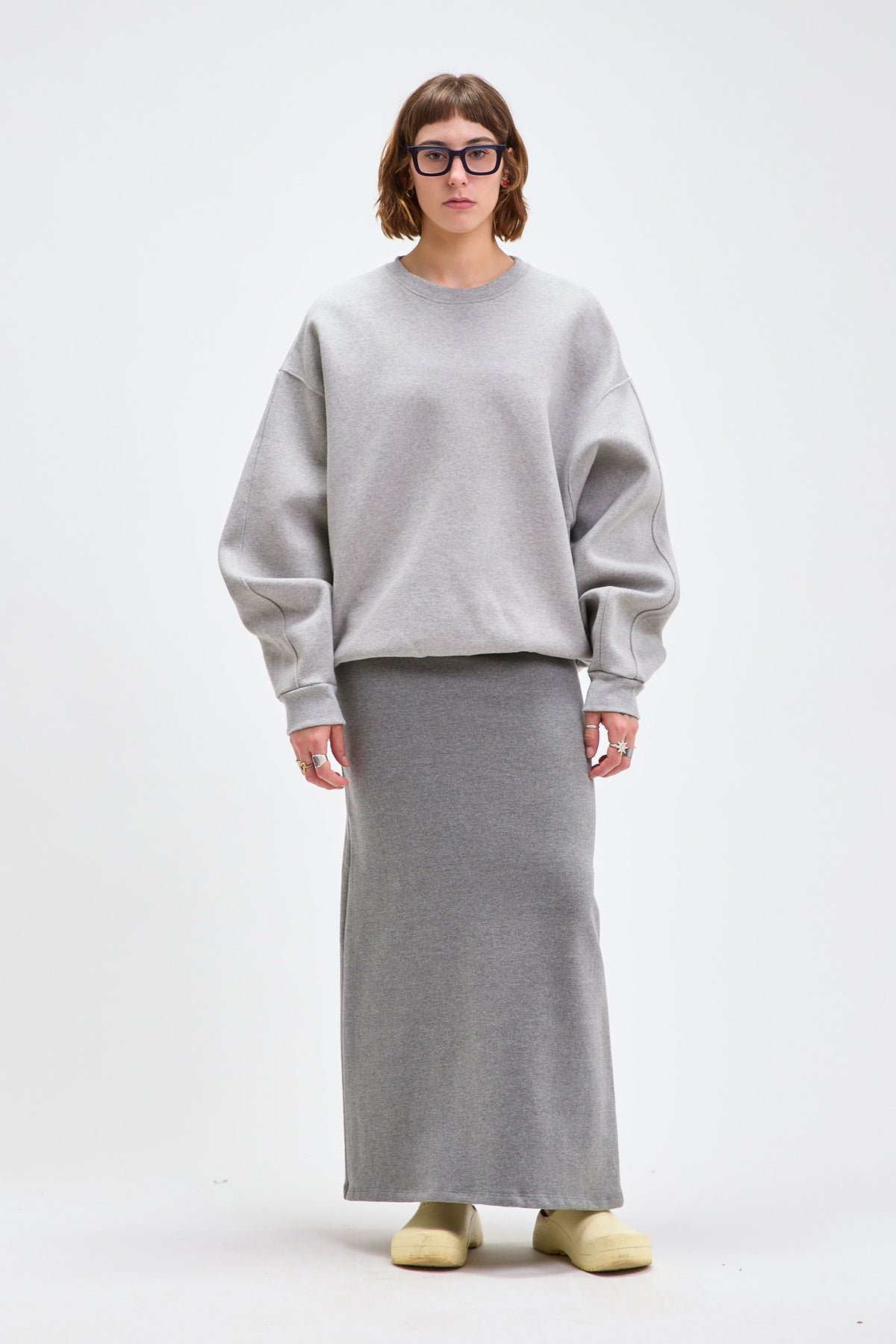 Back Slit Maxi Skirt