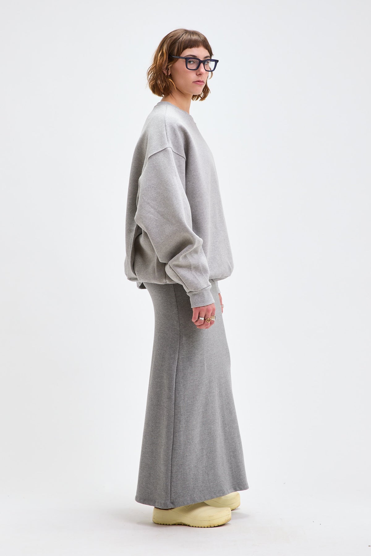 Back Slit Maxi Skirt
