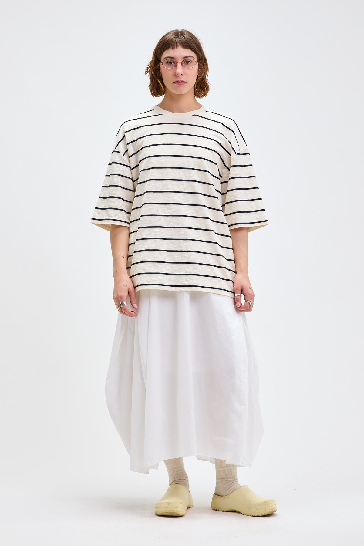 Boxy Striped Tee