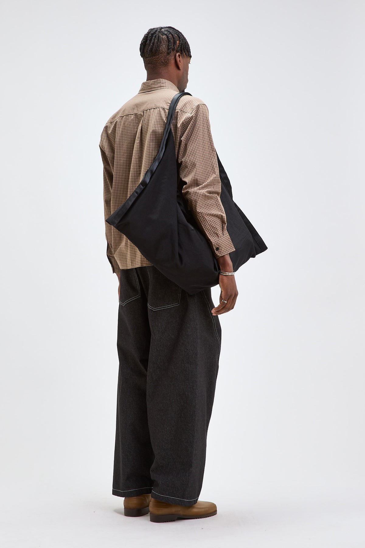 Chemise courte à carreaux