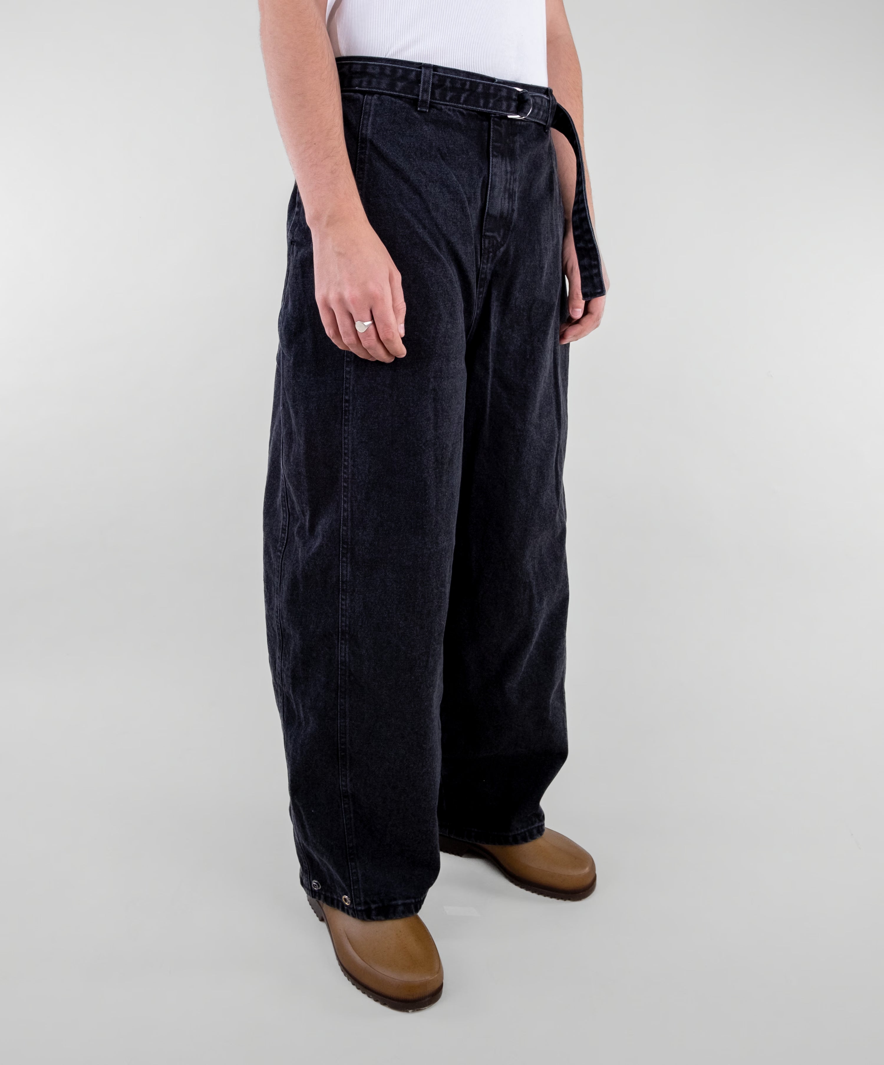 Snap-Hem Balloon Jeans