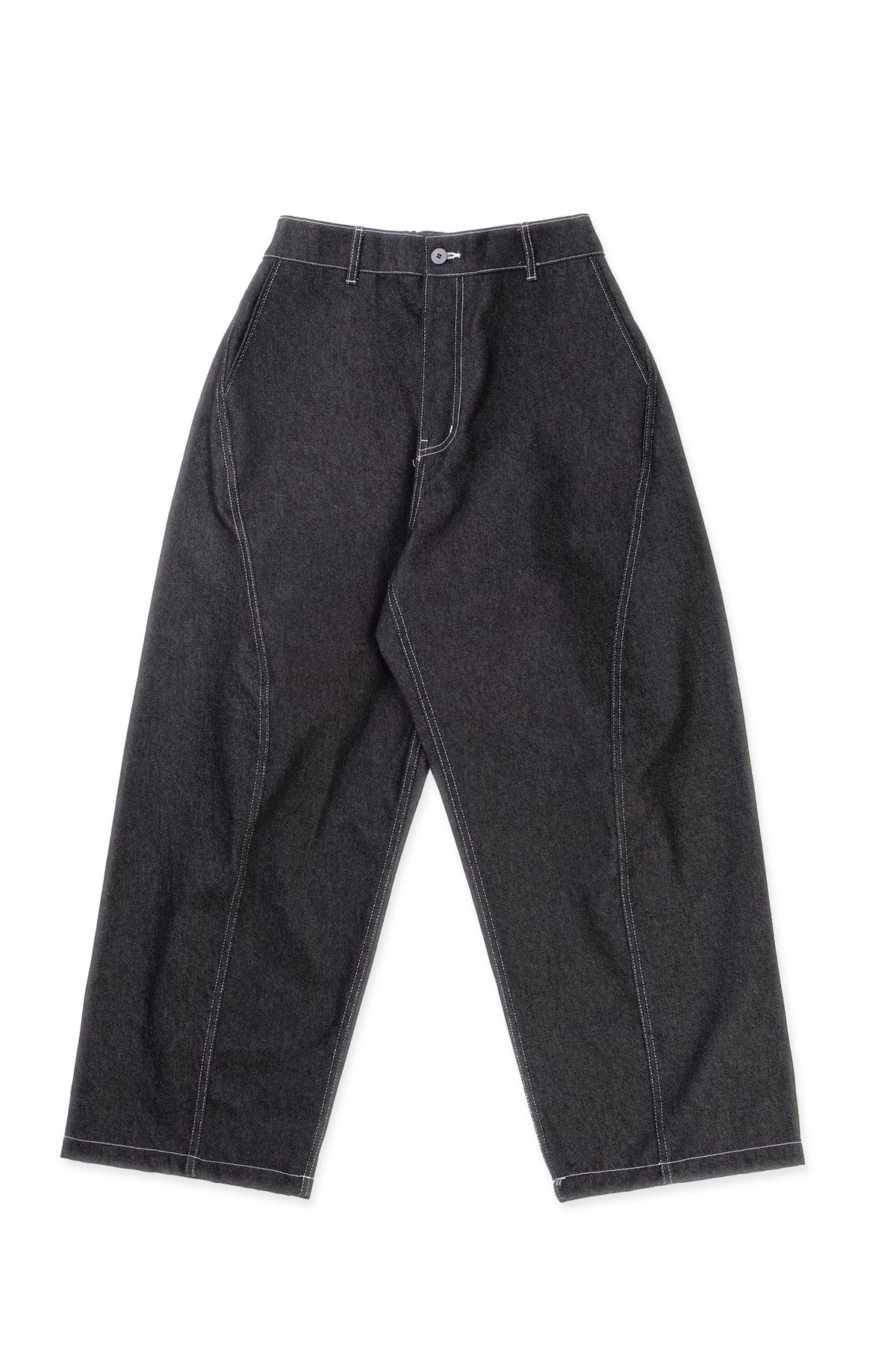 Curved Leg Denim Jeans