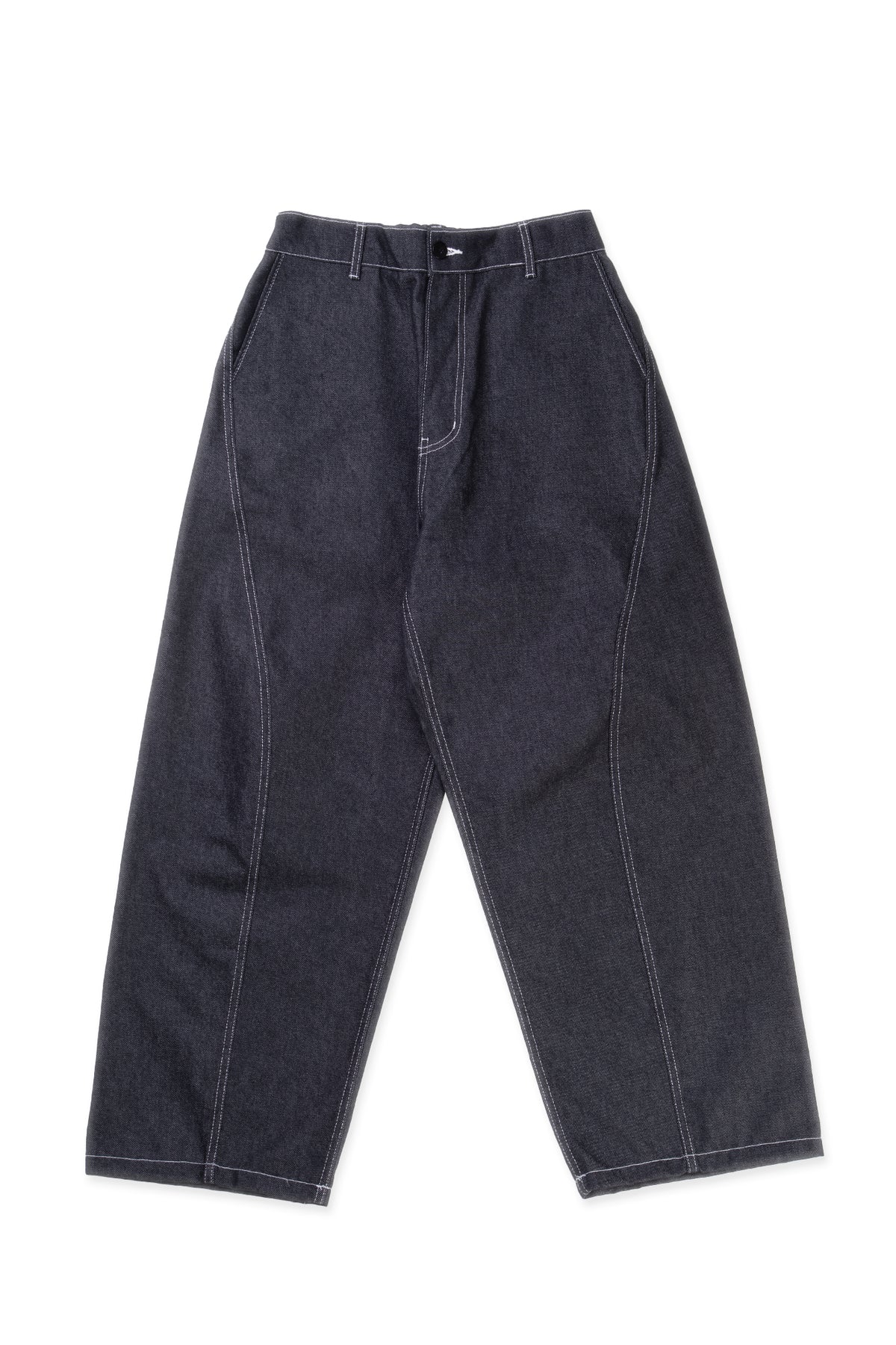 Curved Leg Denim Jeans