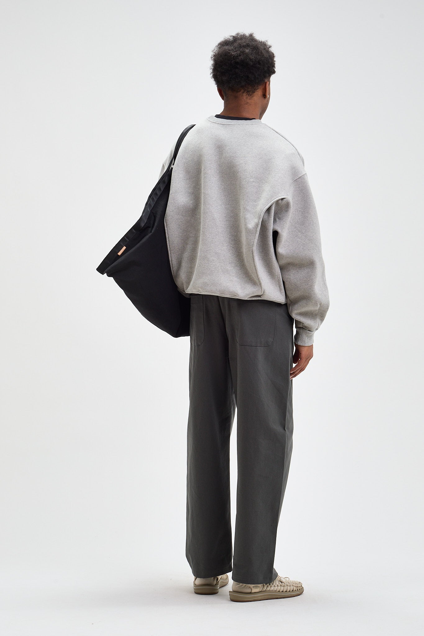 Pleated Cotton Trousers