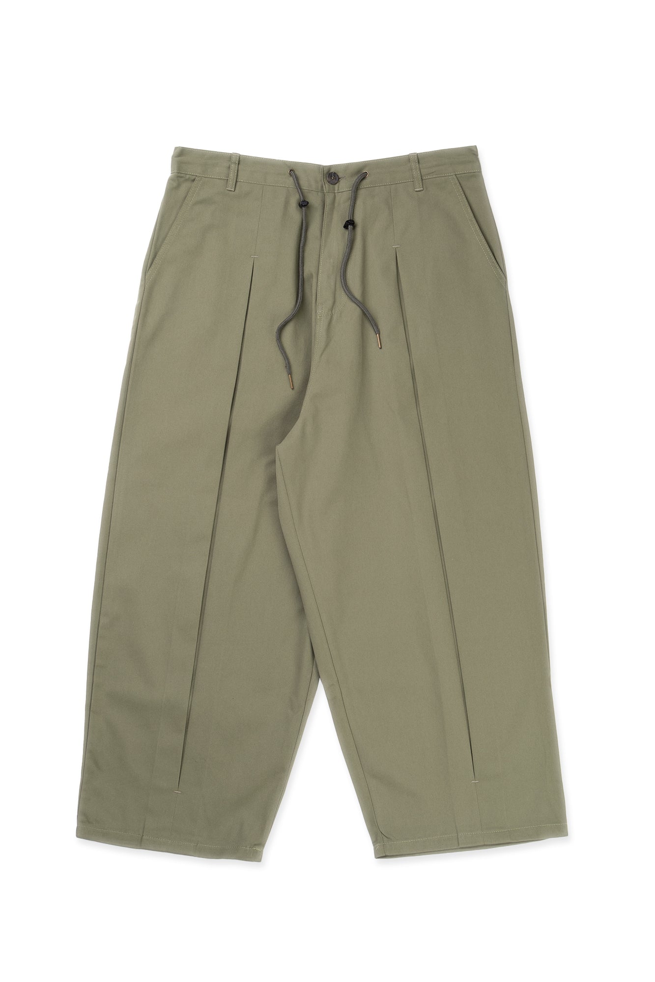 Pantalon en coton à plis creux