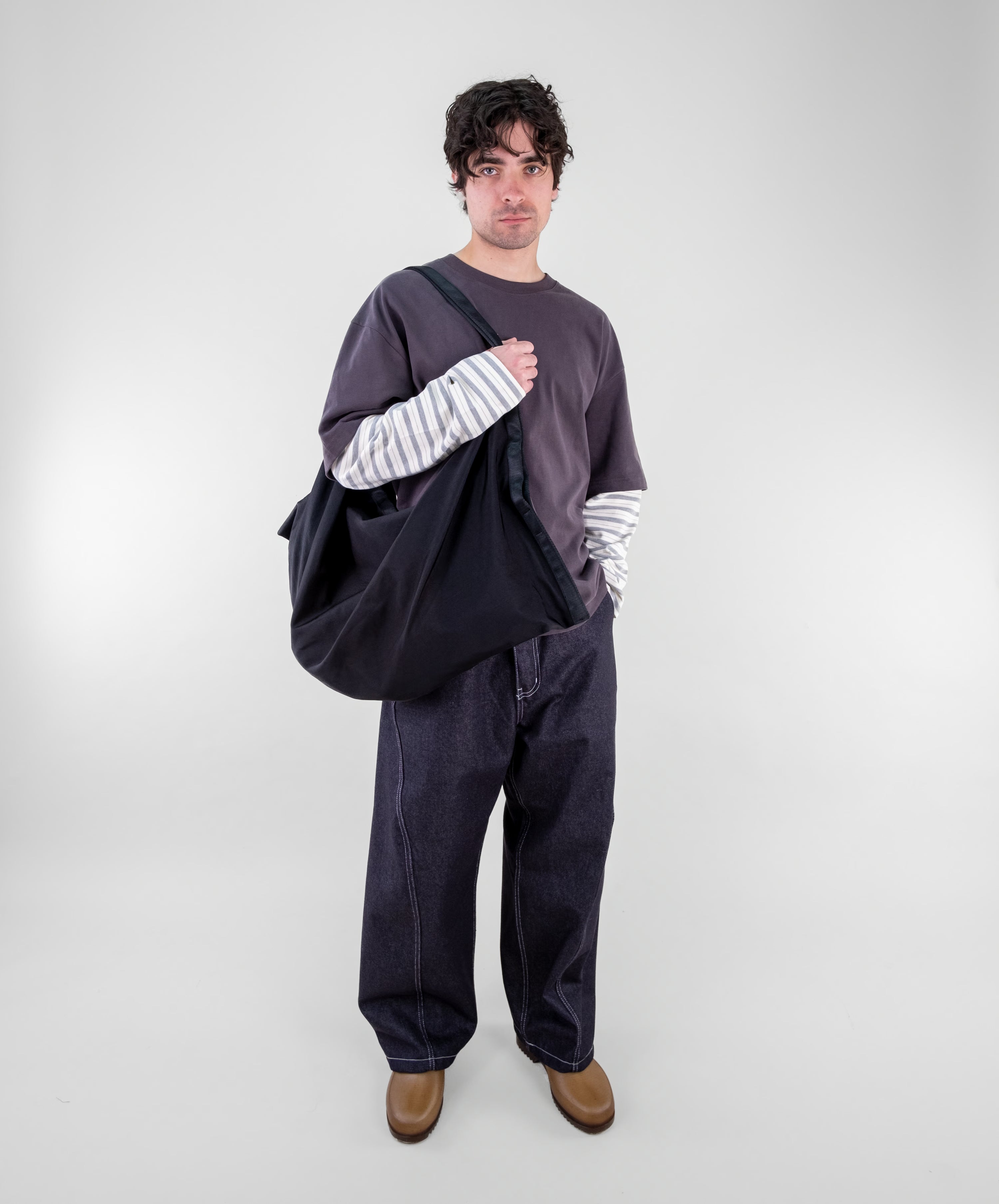 Layered Stripe Sleeve T-Shirt