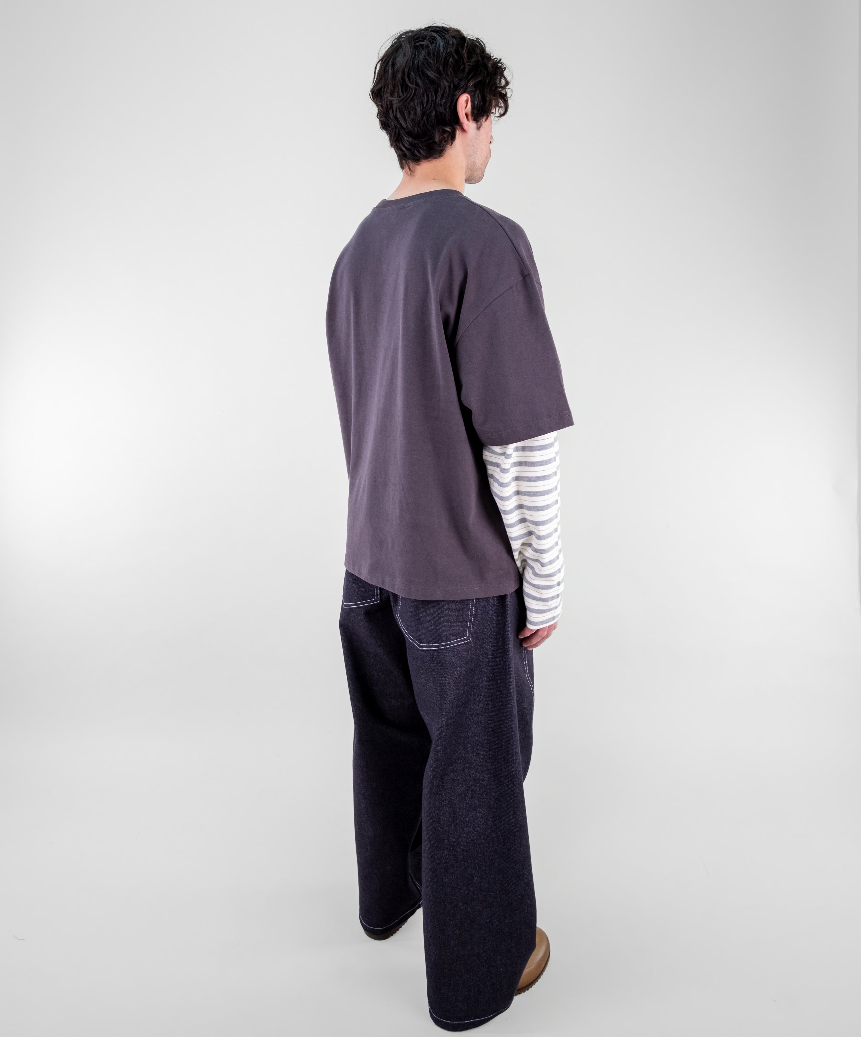 Layered Stripe Sleeve T-Shirt