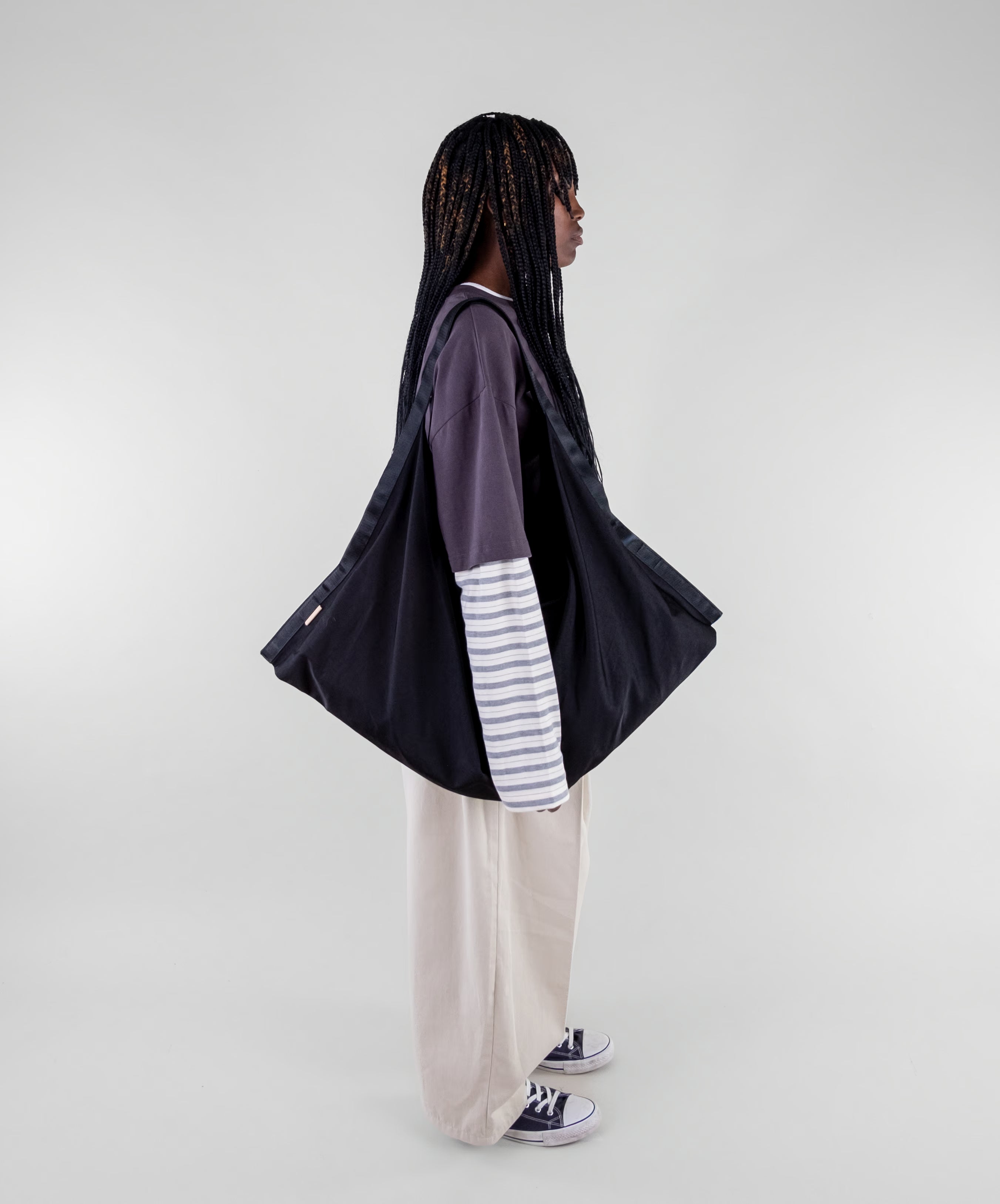 Box Pleat Cotton Trousers