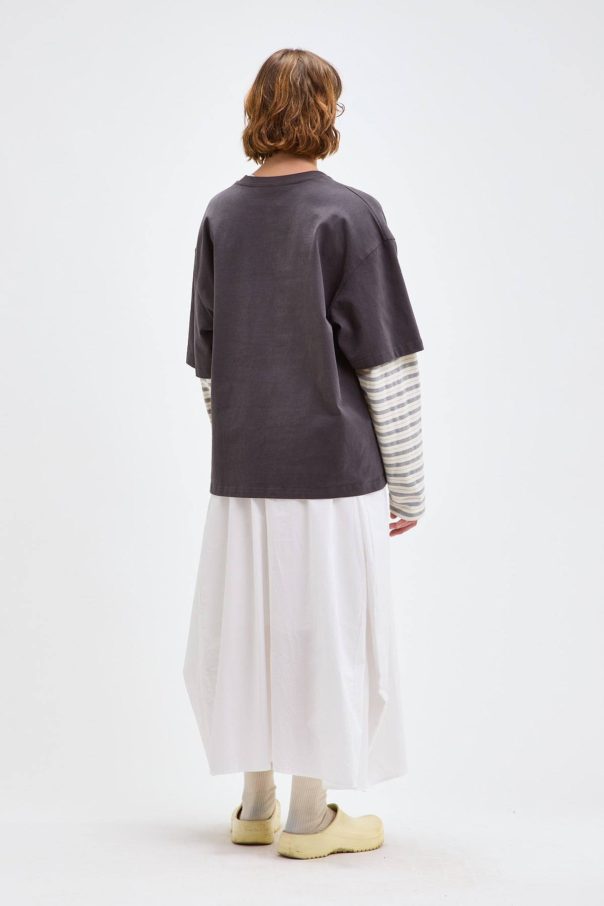 Layered Stripe Sleeve T-Shirt