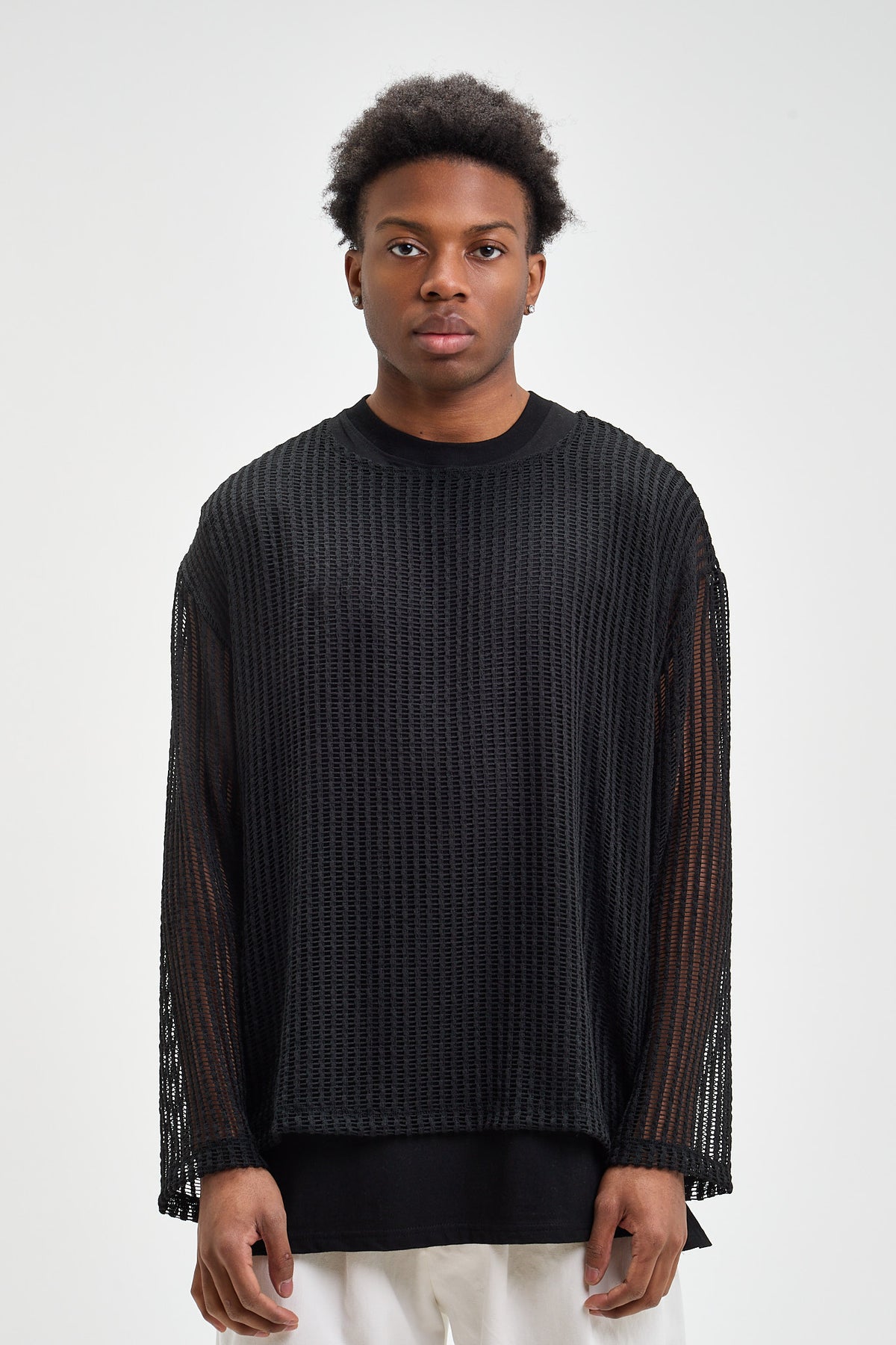 Mesh Long Sleeve Tee