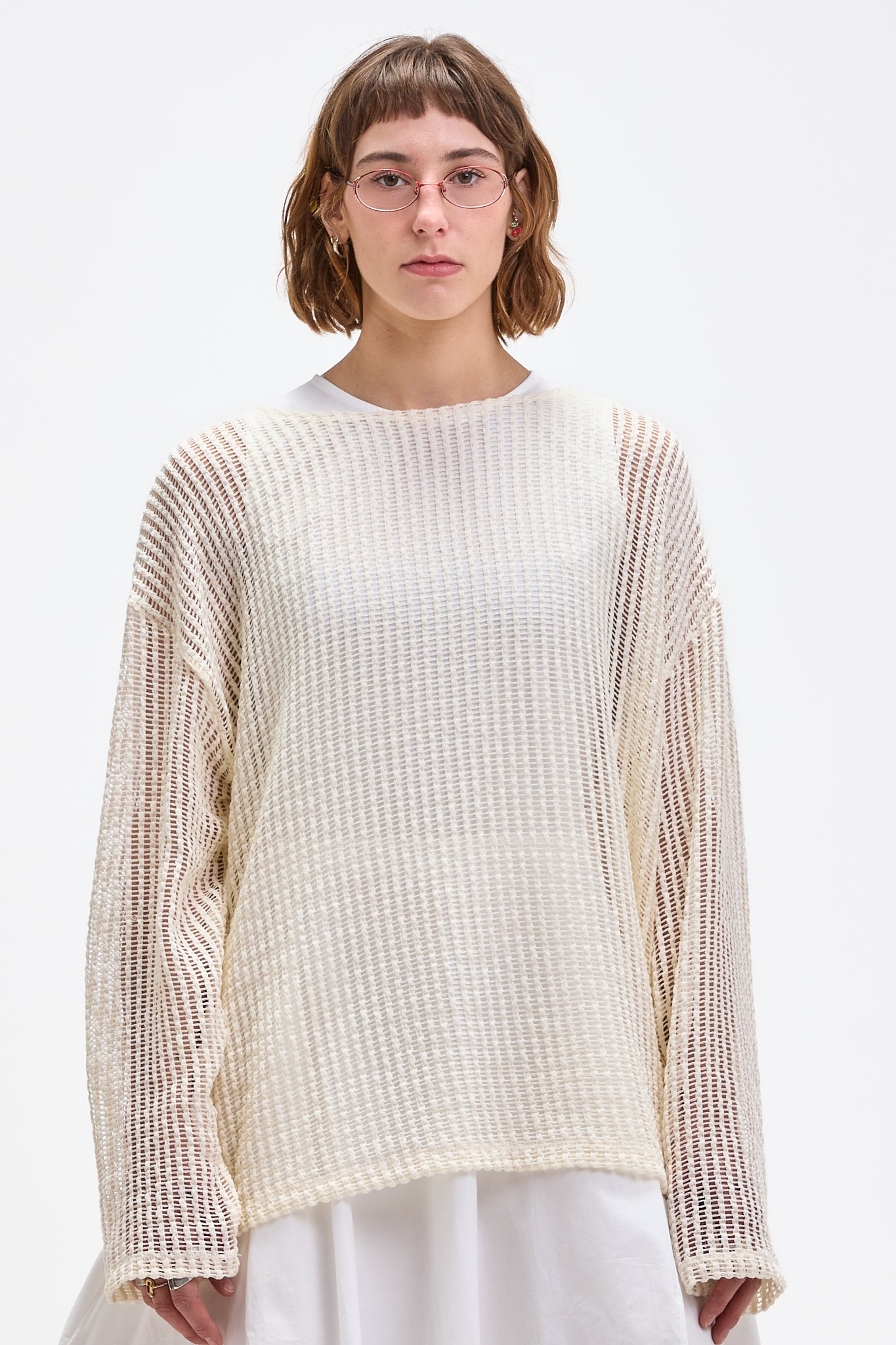 T-shirt en mesh à manches longues