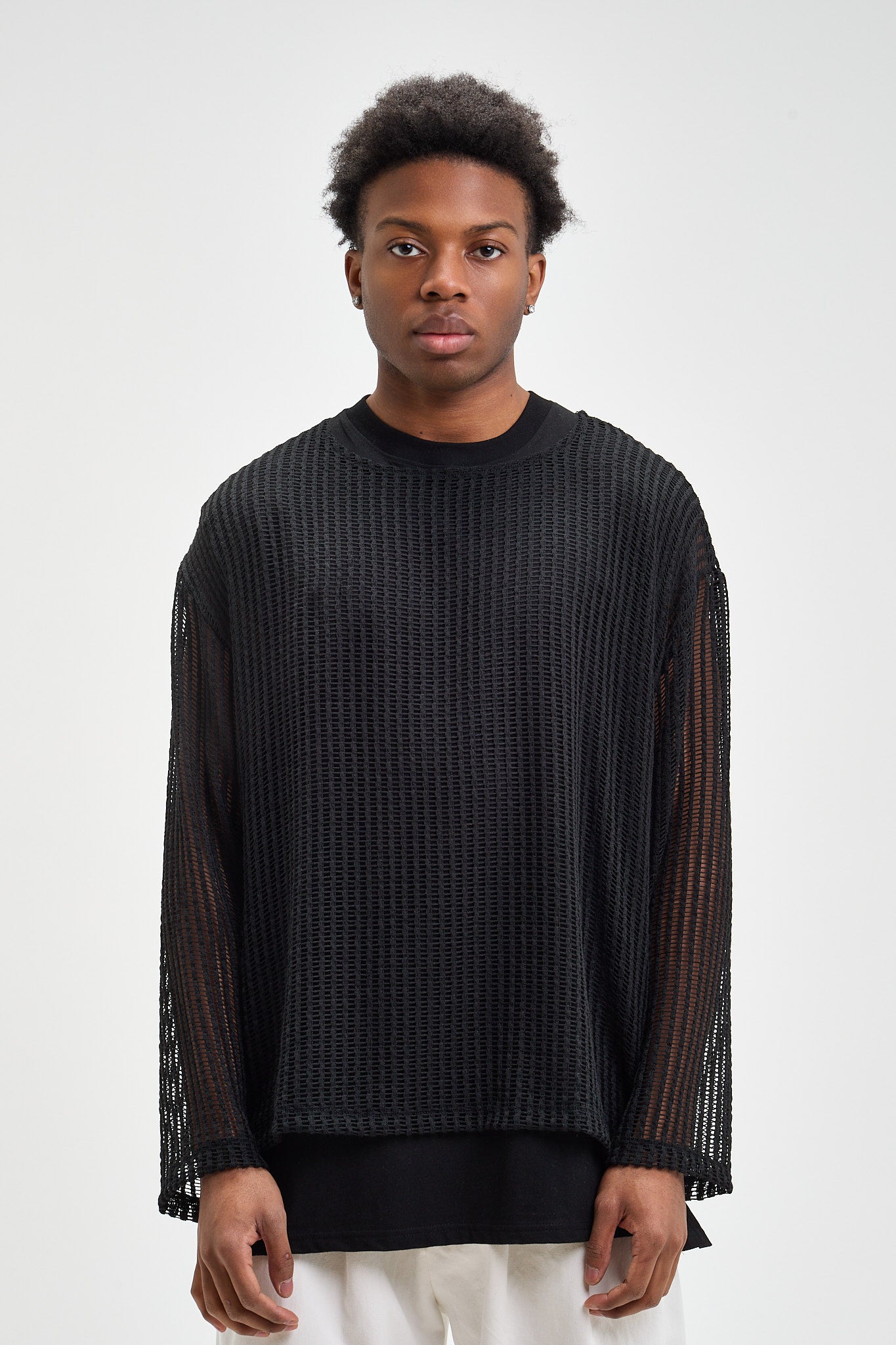Mesh Long Sleeve Tee