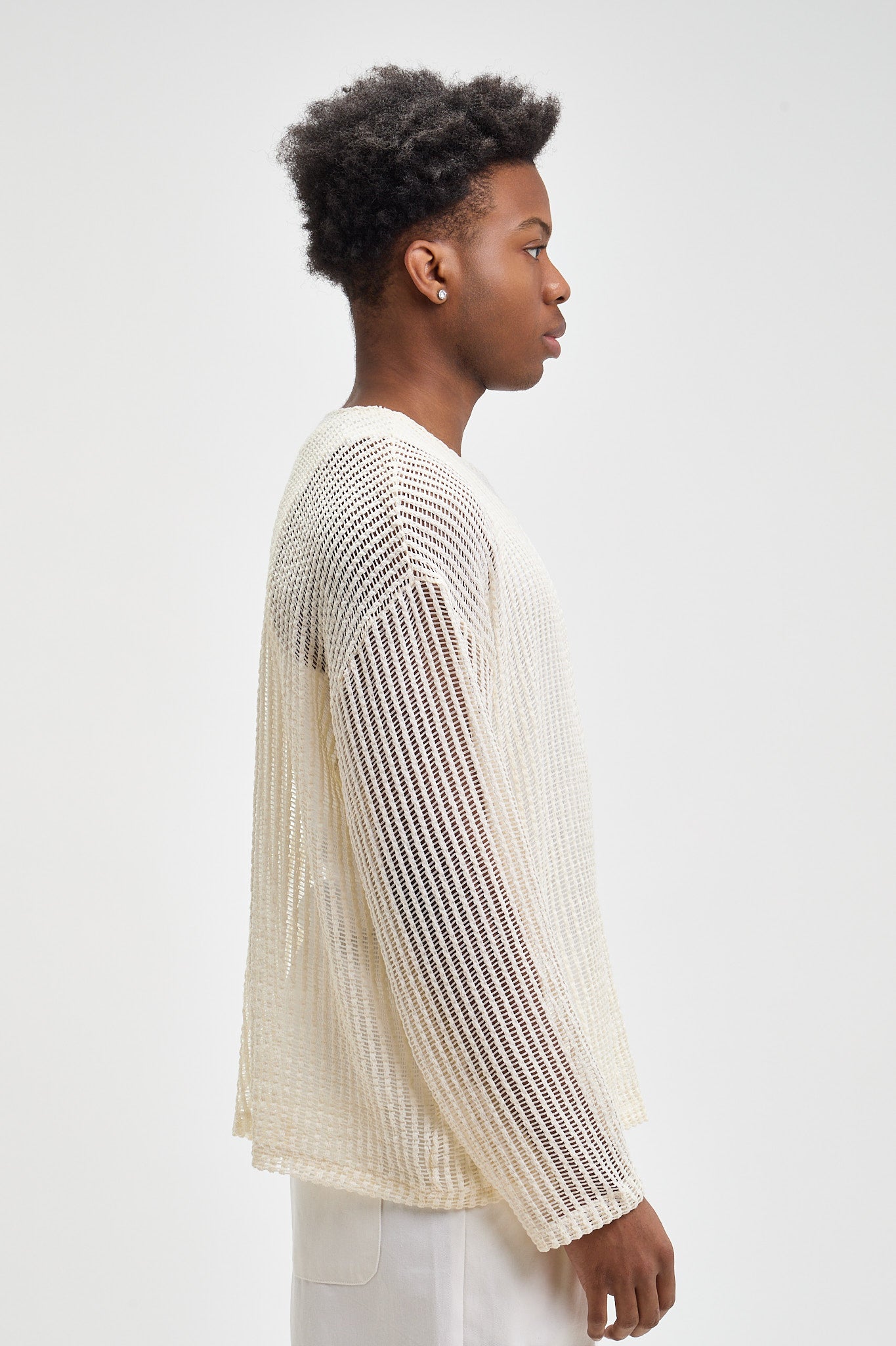 T-shirt en mesh à manches longues