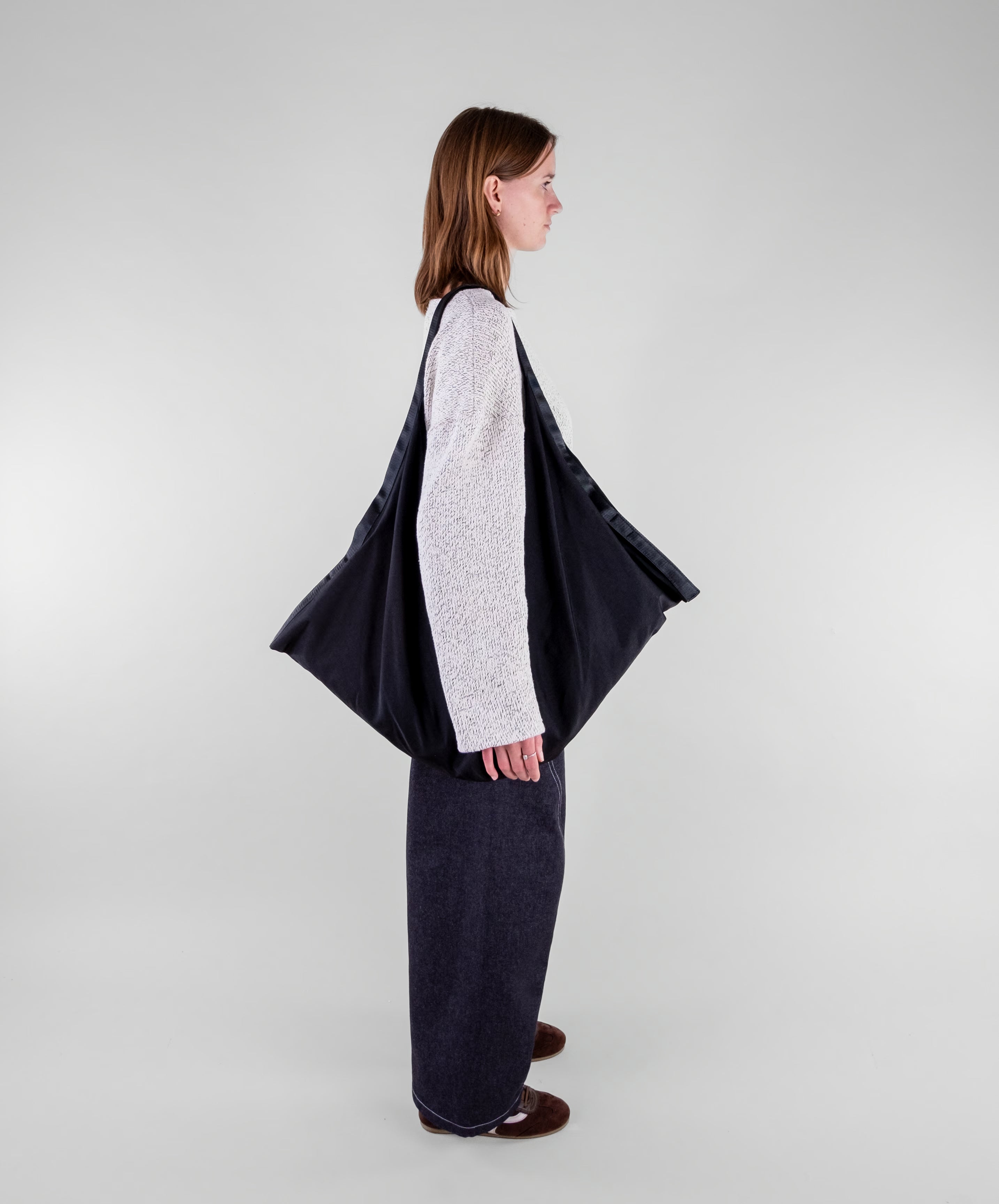 Dropped Shoulder Knit Sweater