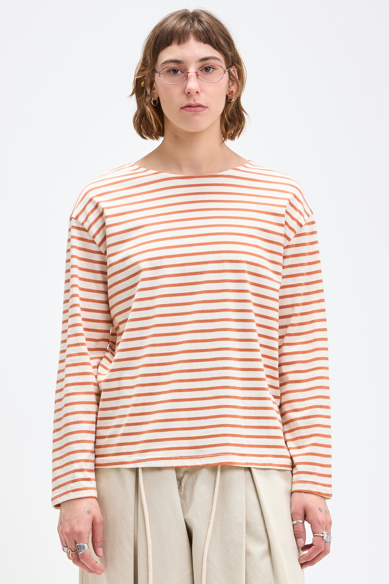 T-shirt rayé marine