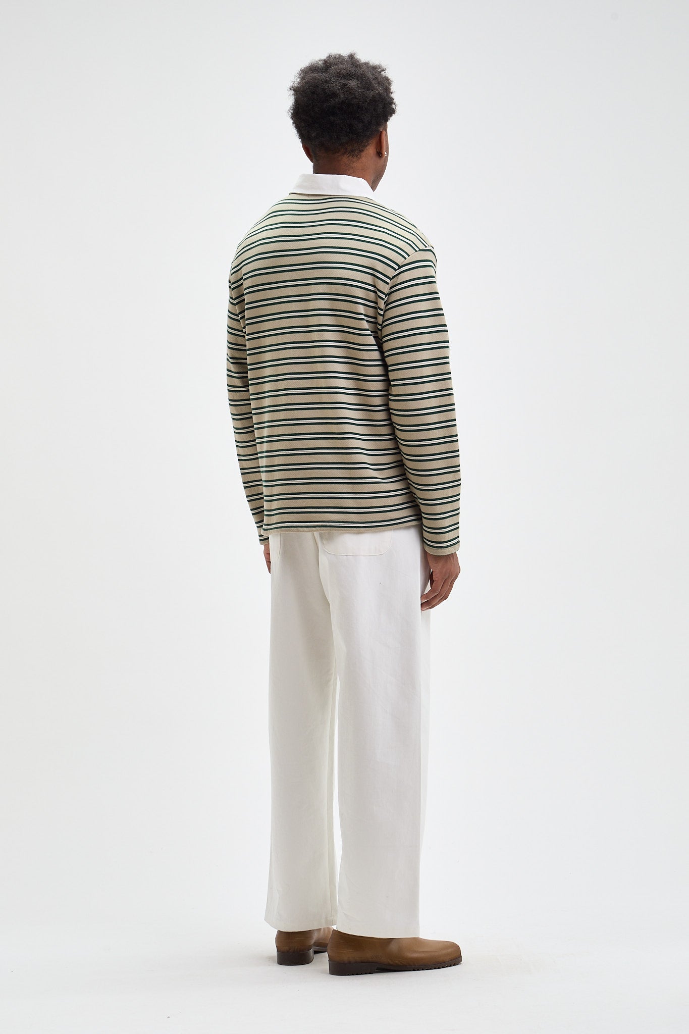 Pleated Cotton Trousers