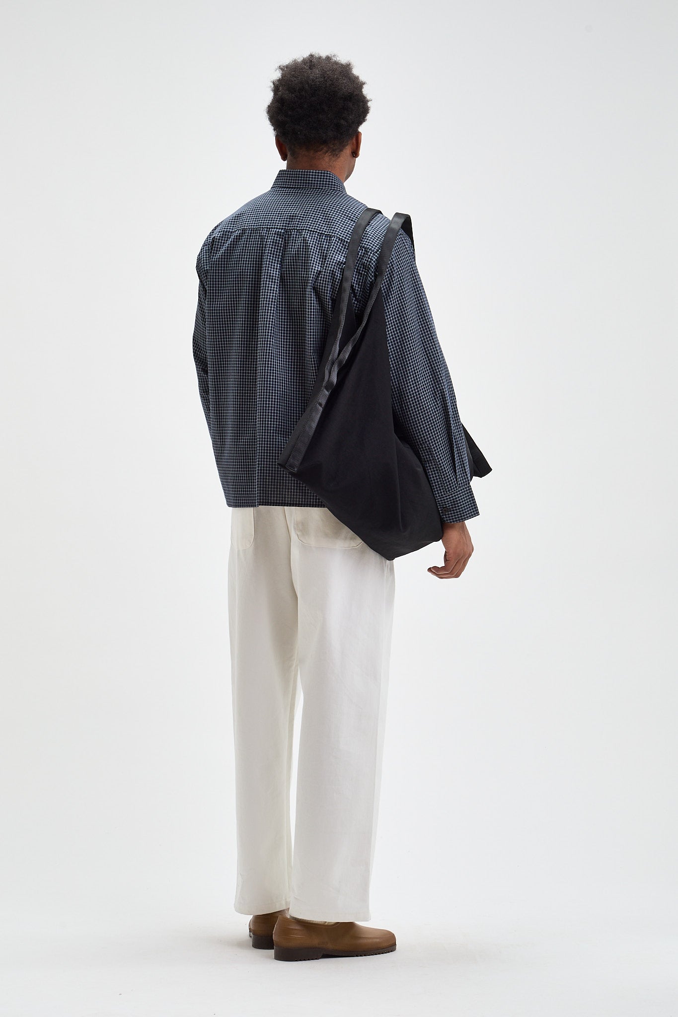 Pleated Cotton Trousers