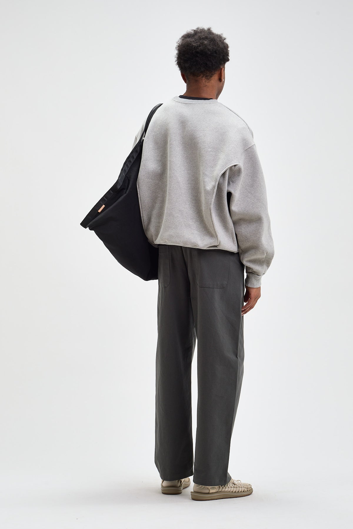 Pleated Cotton Trousers