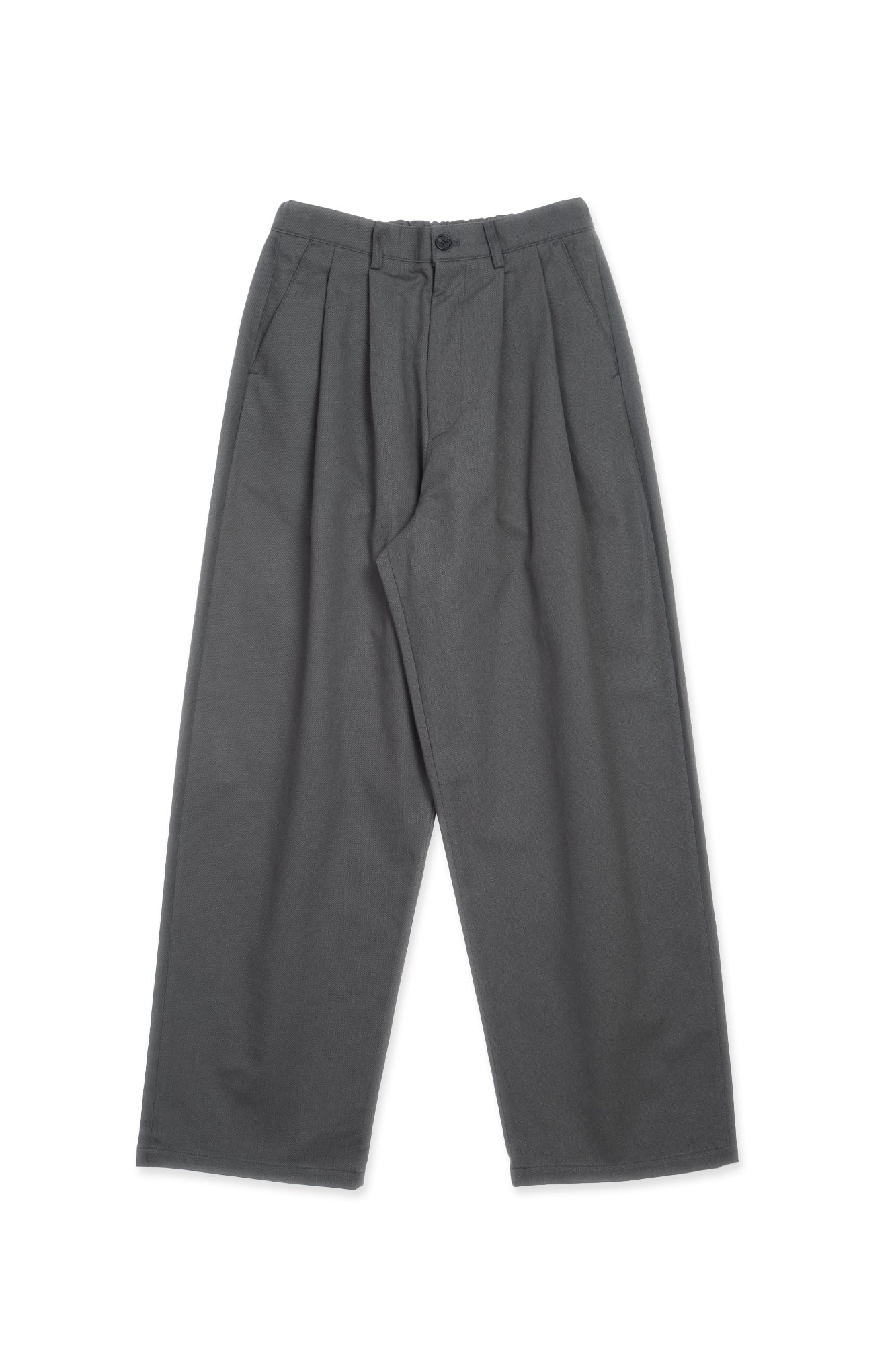 Pleated Cotton Trousers