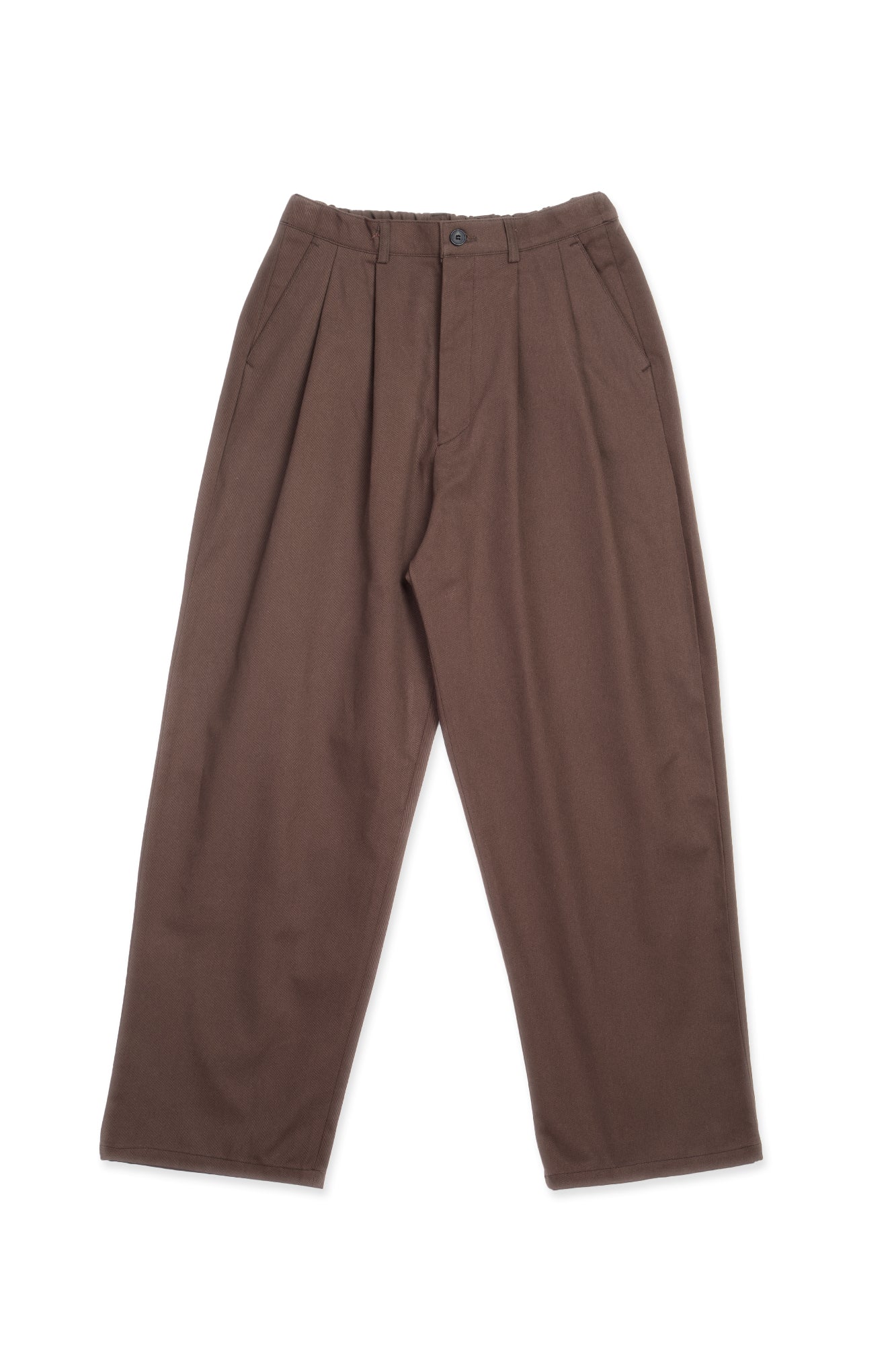 Pleated Cotton Trousers
