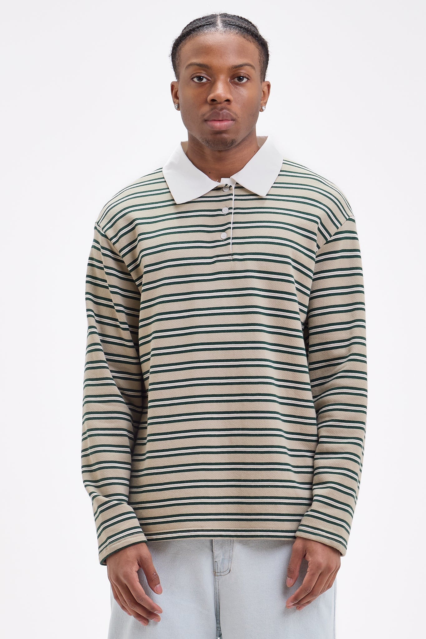 Chemise polo rayée