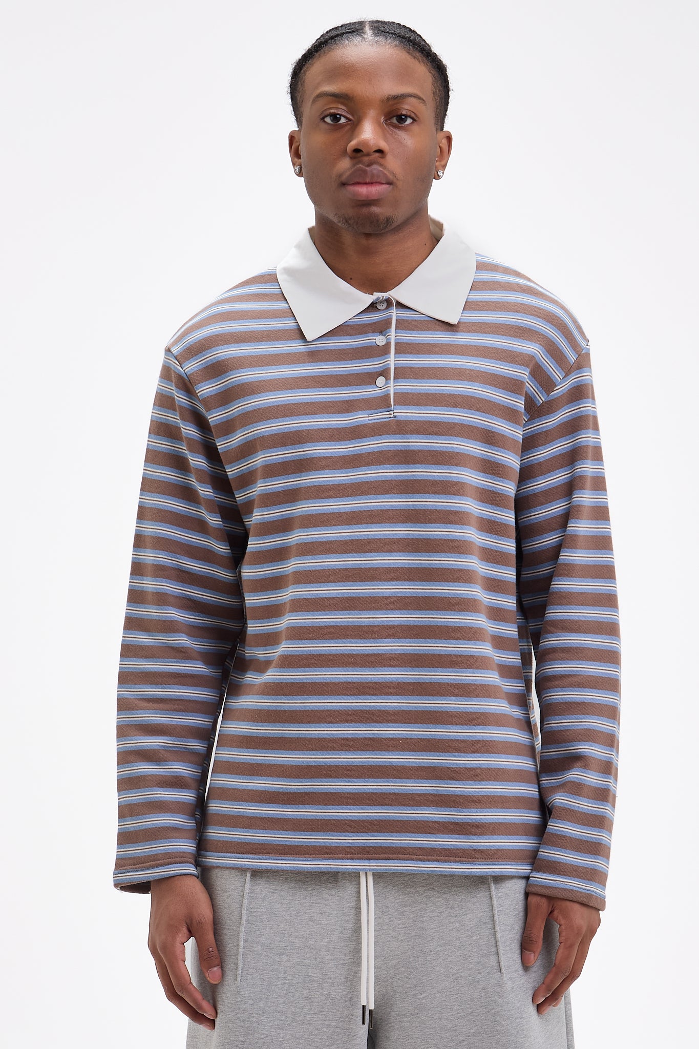 Chemise polo rayée