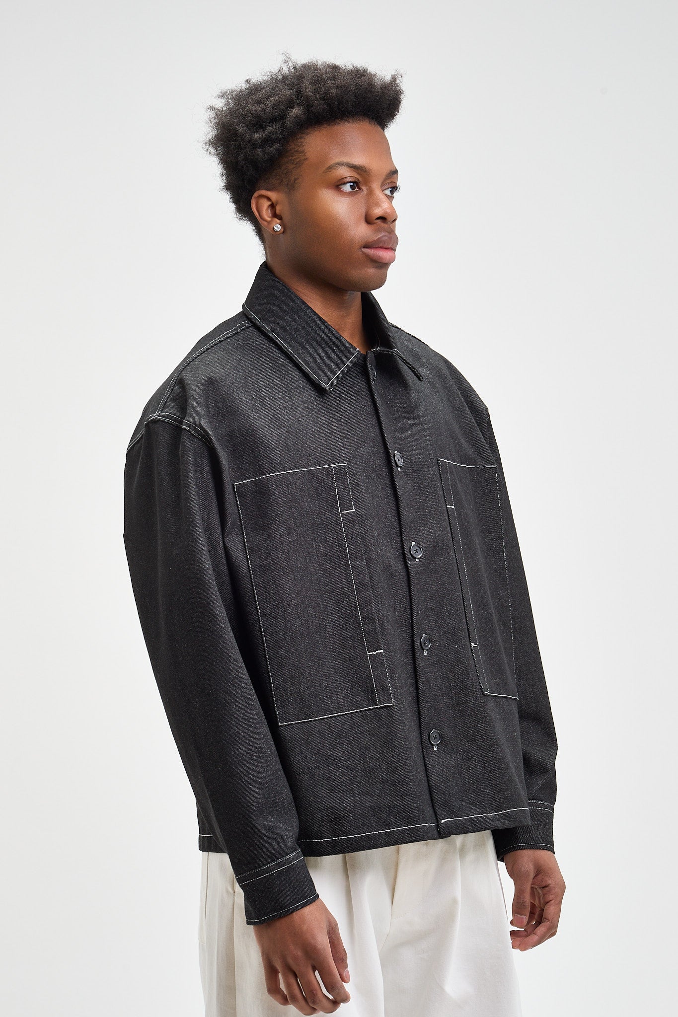 Side Pocket Denim Jacket