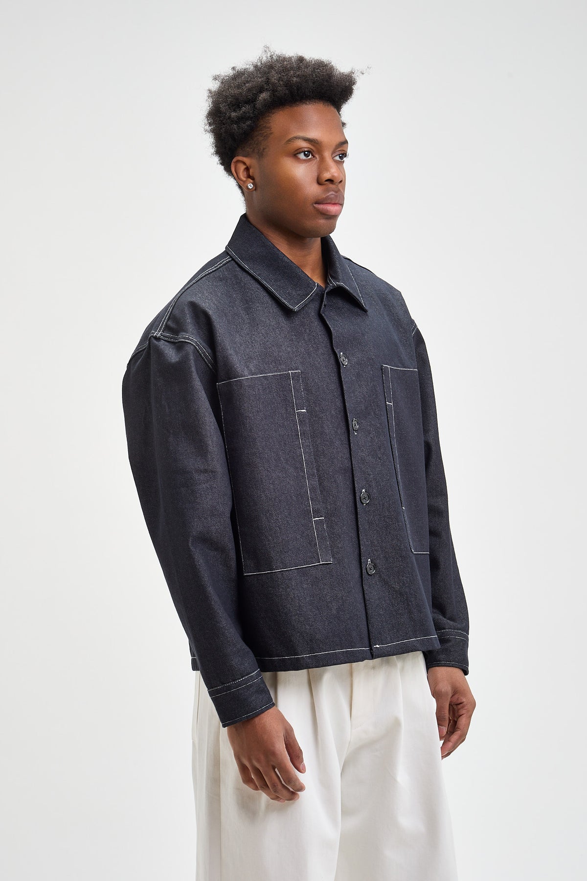 Side Pocket Denim Jacket