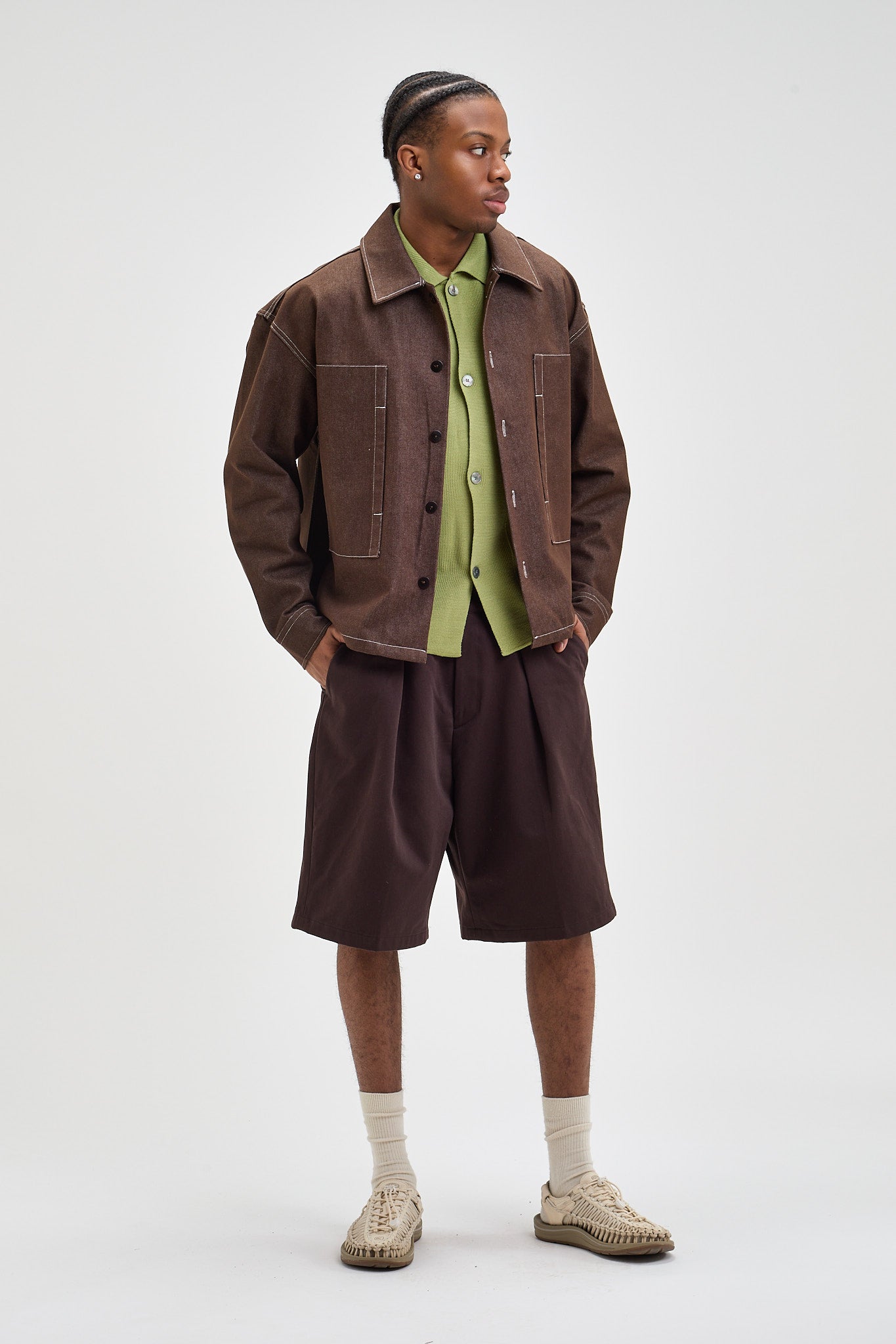 Single Pleated Shorts