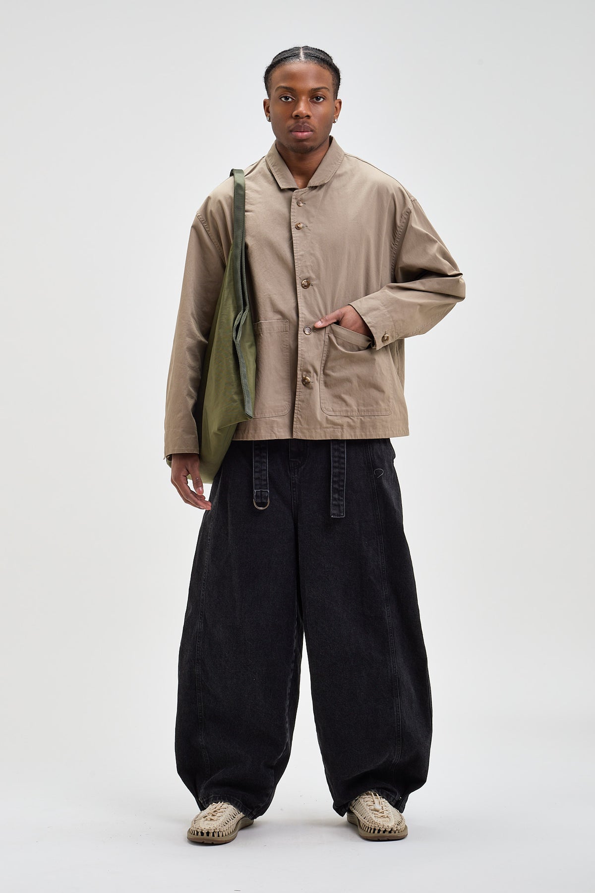 Snap-Hem Balloon Jeans