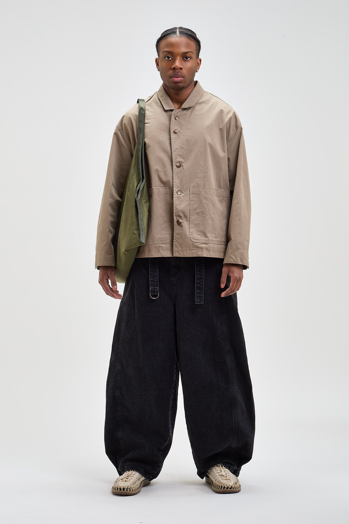 Snap-Hem Balloon Jeans