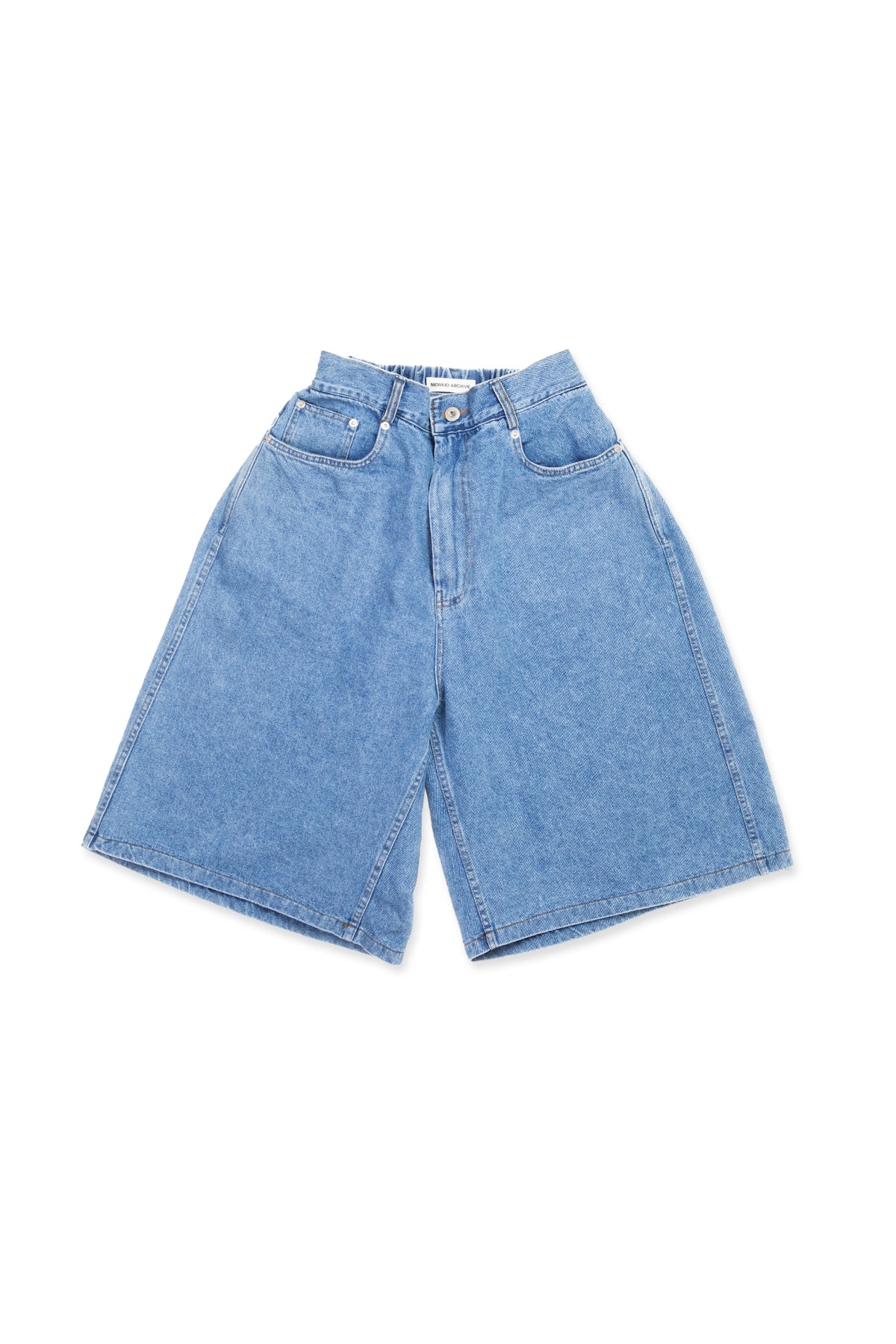 Wide Denim Shorts