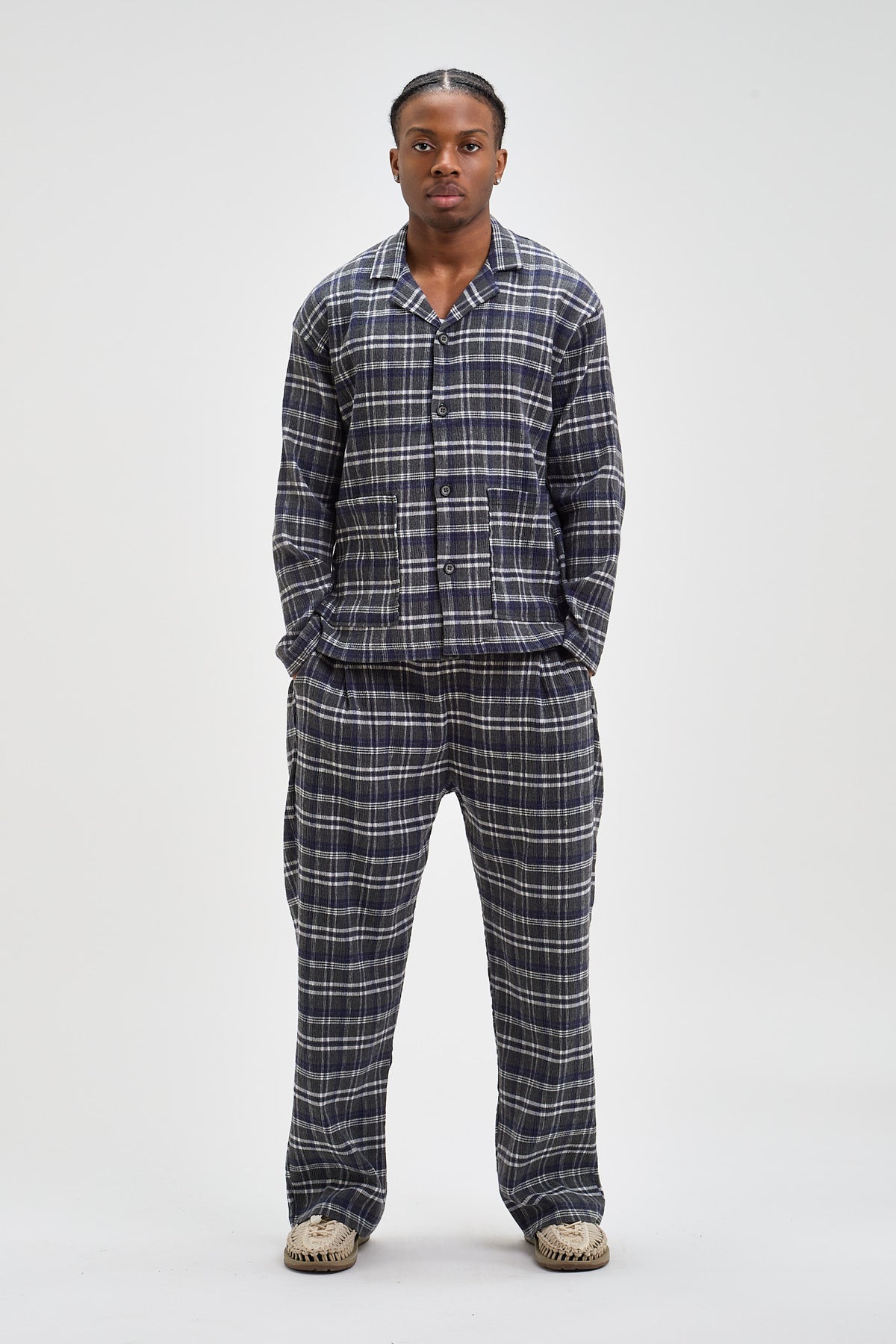 Wrinkle Glencheck Set