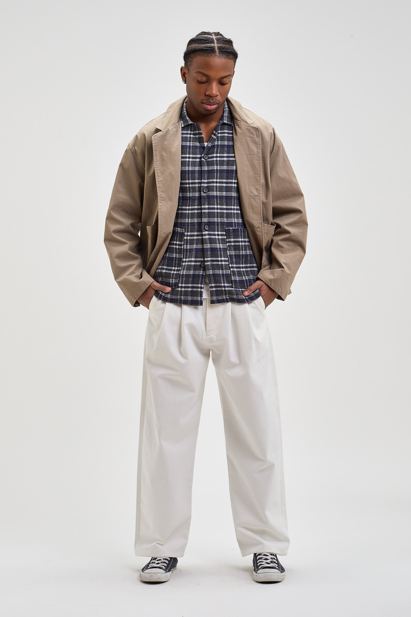 Wrinkle Glencheck Set